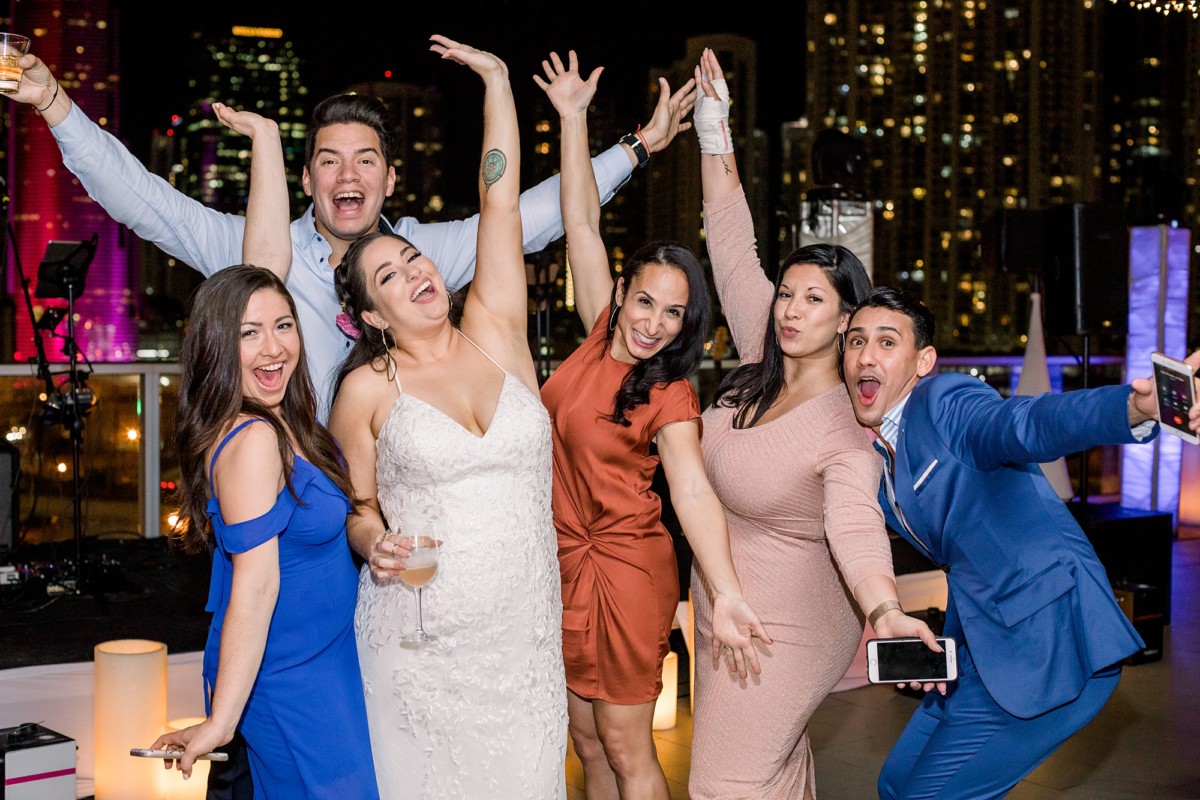 Penthouse Riverside Wharf Miami Tropical Wedding